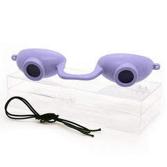 Super Sunnies lavender EVO Flex front view showing full coverage and style