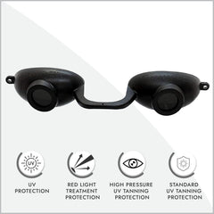Super Sunnies close-up of eyecup showing contour and comfort benefit