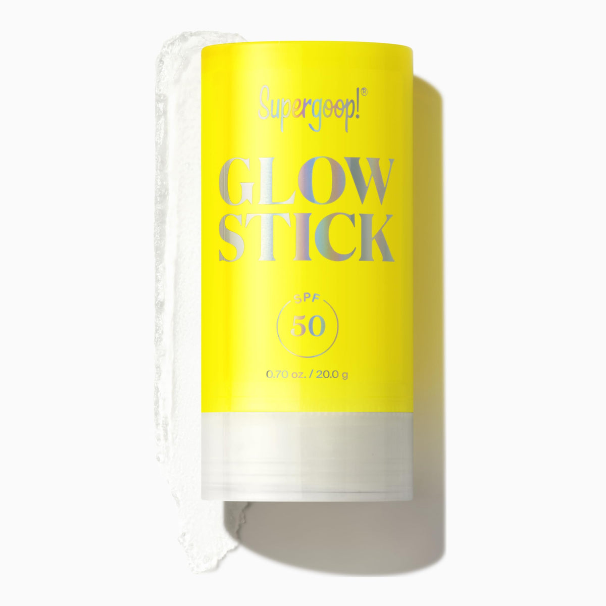 Supergoop! Glow Stick front packaging showing compact travel-friendly design and SPF benefit