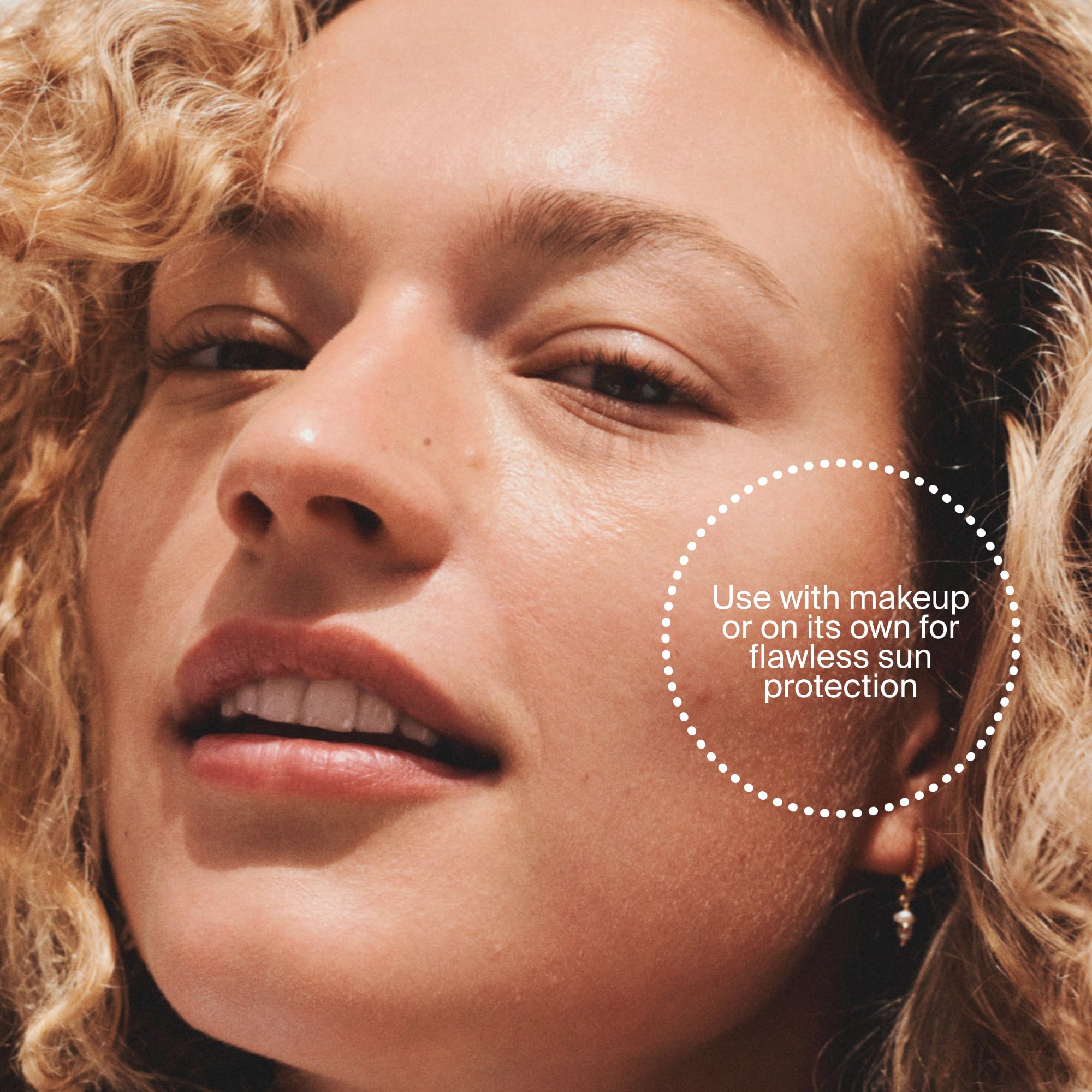Supergoop! ingredient panel closeup highlighting ectoin and hyaluronic acid benefits