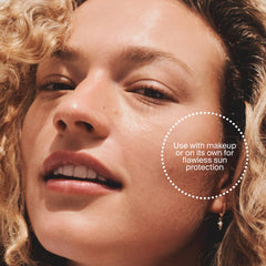 Supergoop! ingredient panel closeup highlighting ectoin and hyaluronic acid benefits