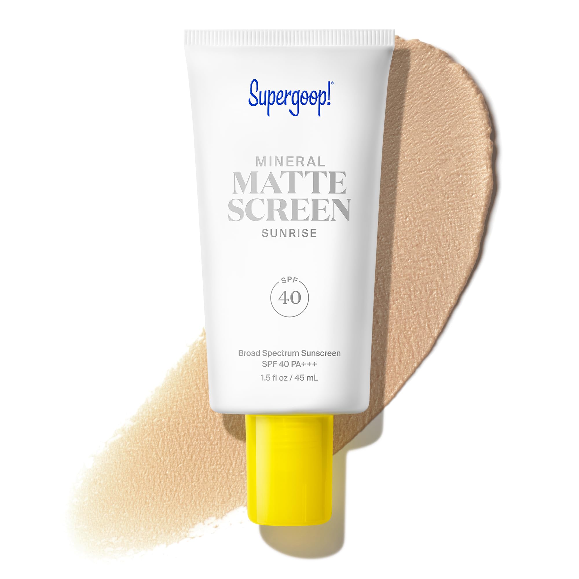 Supergoop! front packaging shot showing SPF 40 and neutral tint benefit