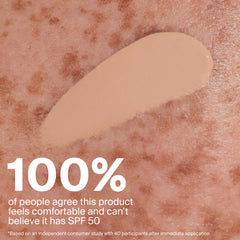 Supergoop! blending with a sponge delivers buildable coverage and natural finish