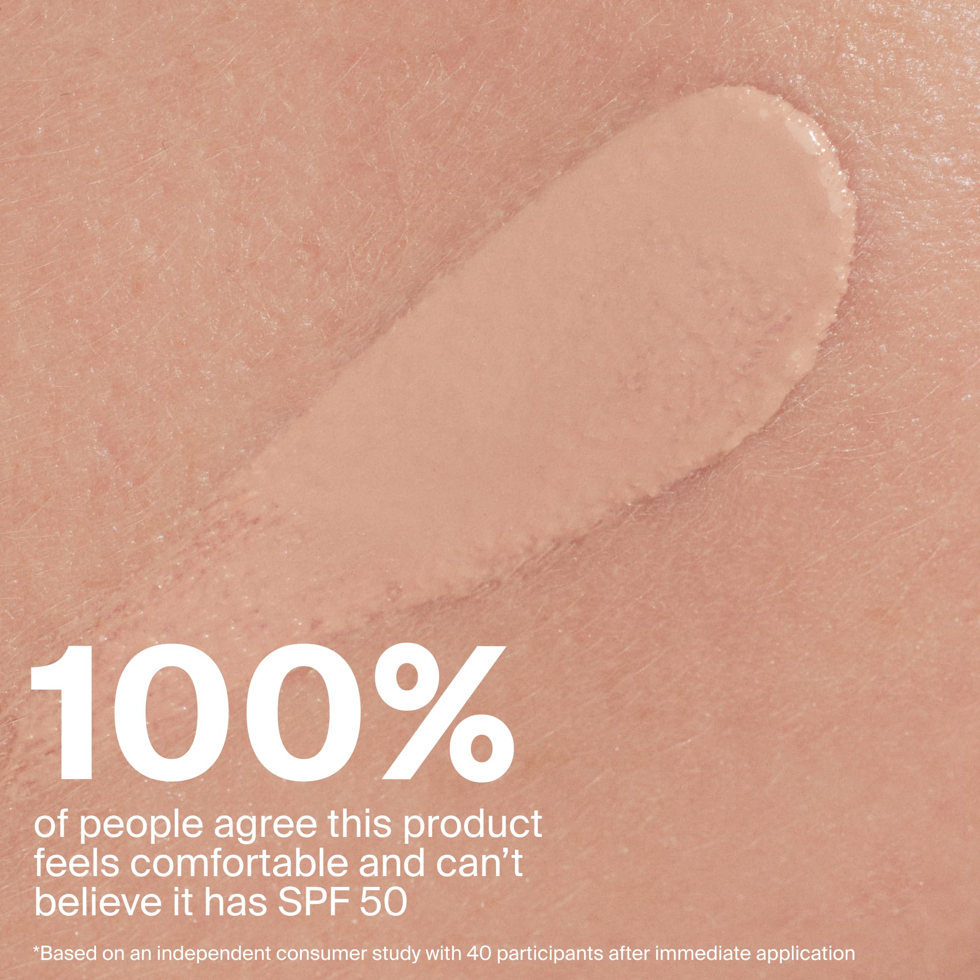 Supergoop! close-up of cream texture highlighting hyaluronic clay smoothing