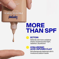 Supergoop! cap and label detail highlighting SPF 50 protection and clear instructions