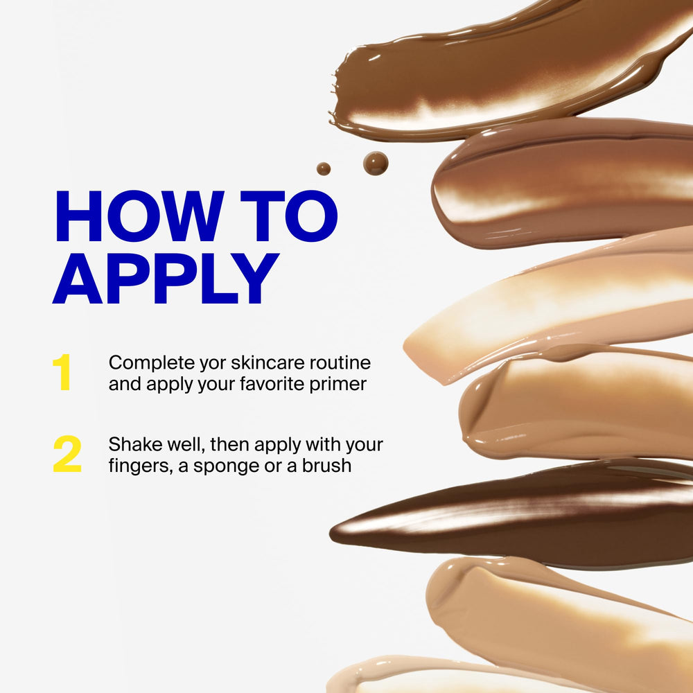 Supergoop! before and after showing buildable coverage and even tone