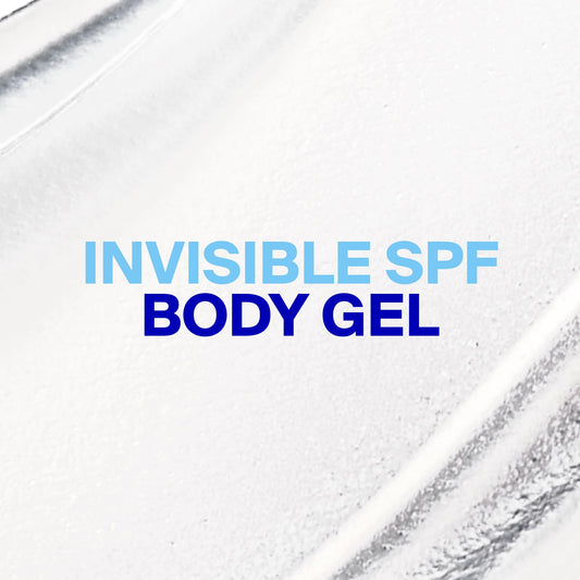 Supergoop! closeup of silky gel texture highlighting fast absorption benefit