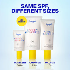 Supergoop! outdoor application scene showing daily sun protection benefit
