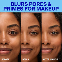 Supergoop! model with no makeup showing natural, non-greasy invisible coverage