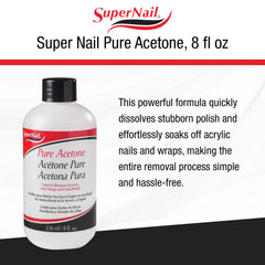 SuperNail in use with cotton pad and foil wrap removing gel for faster results