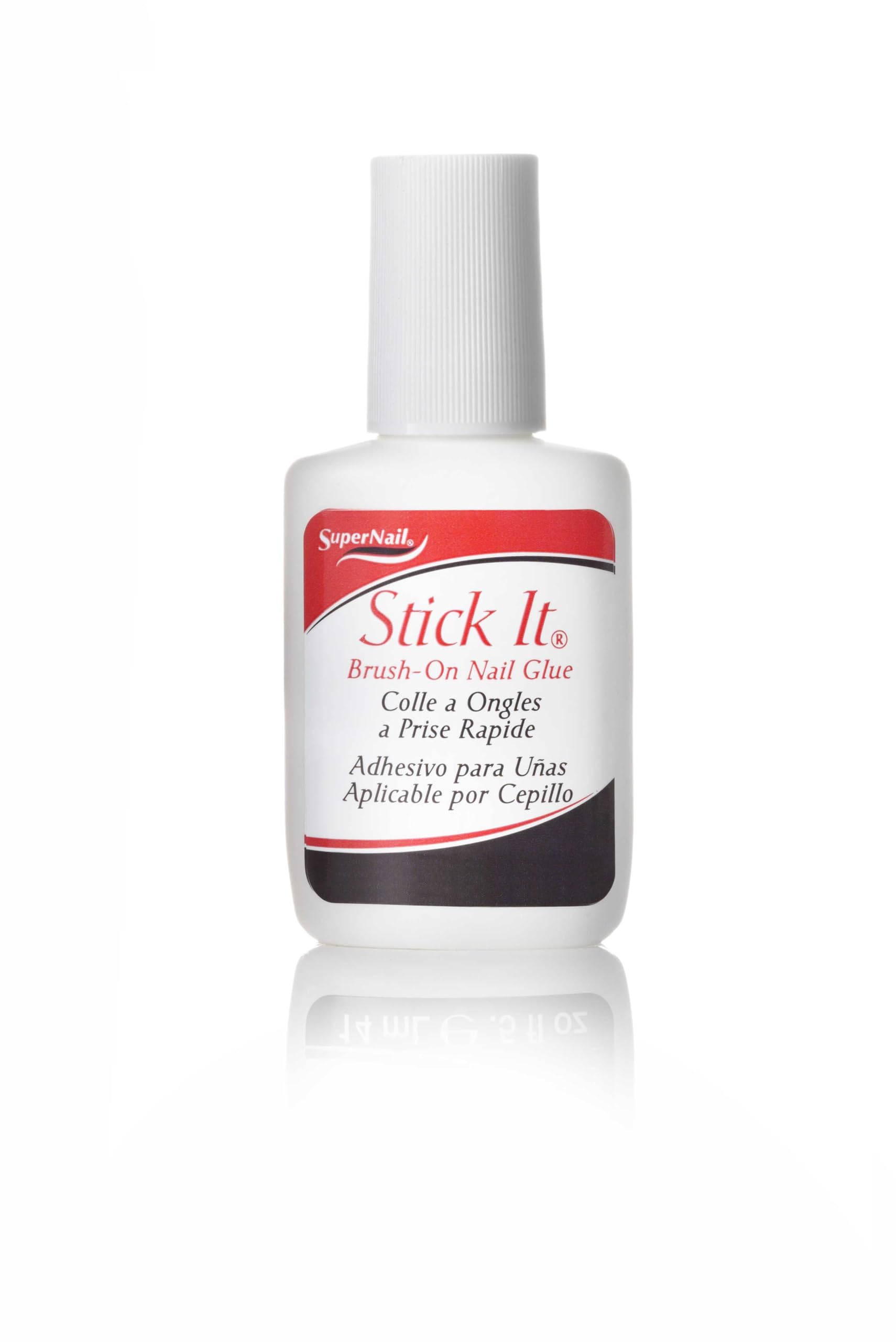 SuperNail brush-on applicator showing precise control and neat strokes
