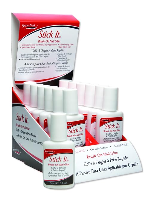 SuperNail 0.5 fl oz bottle beside a ruler displaying compact travel-friendly size