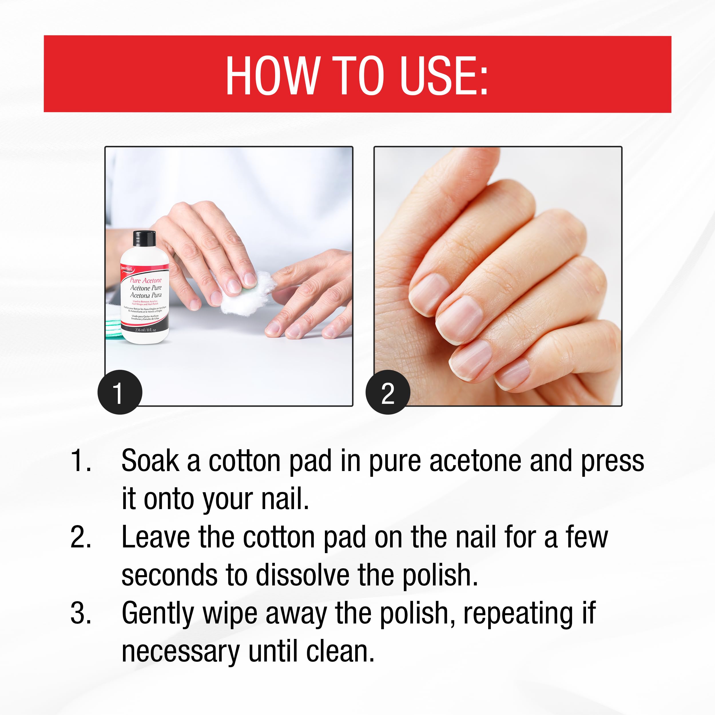 SuperNail bottle on salon counter next to nail tools for efficient workstation setup