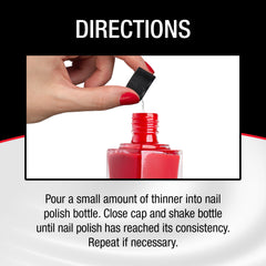 SuperNail bottle next to common items showing 4 fl oz size benefit