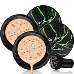 SuperThinker front packaging showing compact cushion and box, travel-ready benefit