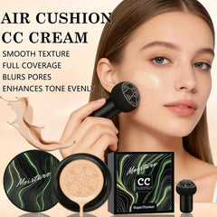 SuperThinker mushroom puff close-up highlighting soft texture benefit gentle application for mature skin