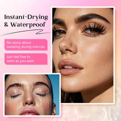 SUPGUDER brush applying tint to brows for quick salon-style results