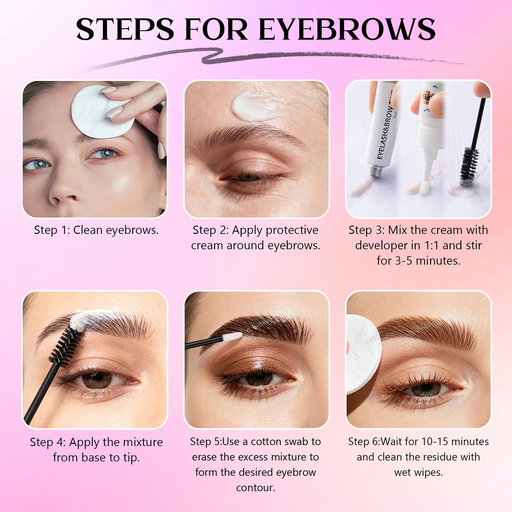 SUPGUDER in-use application on eyebrow illustrating easy at-home salon-style results