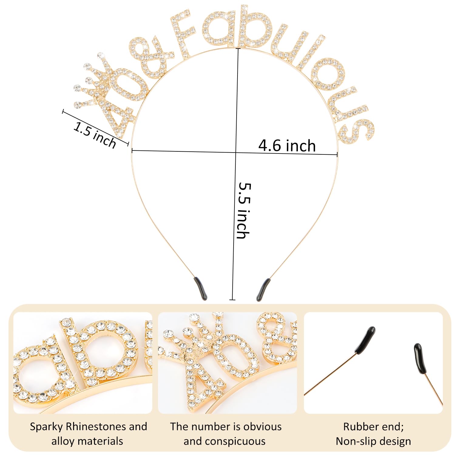 SuPoo 40th crown elastic band detail demonstrating stretch and comfortable fit