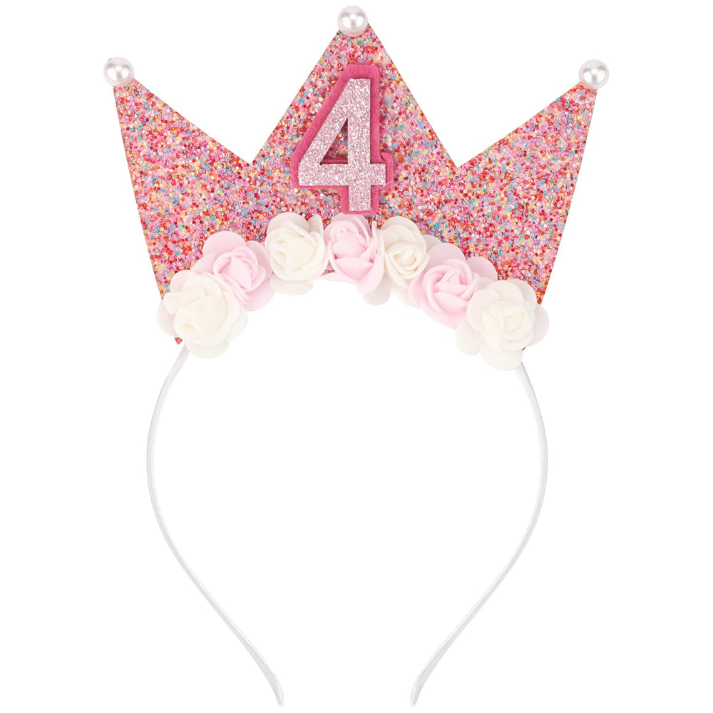 SuPoo front view of tiara shows charming crown and sparkle, perfect for photos