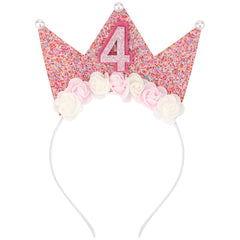 SuPoo front view of tiara shows charming crown and sparkle, perfect for photos
