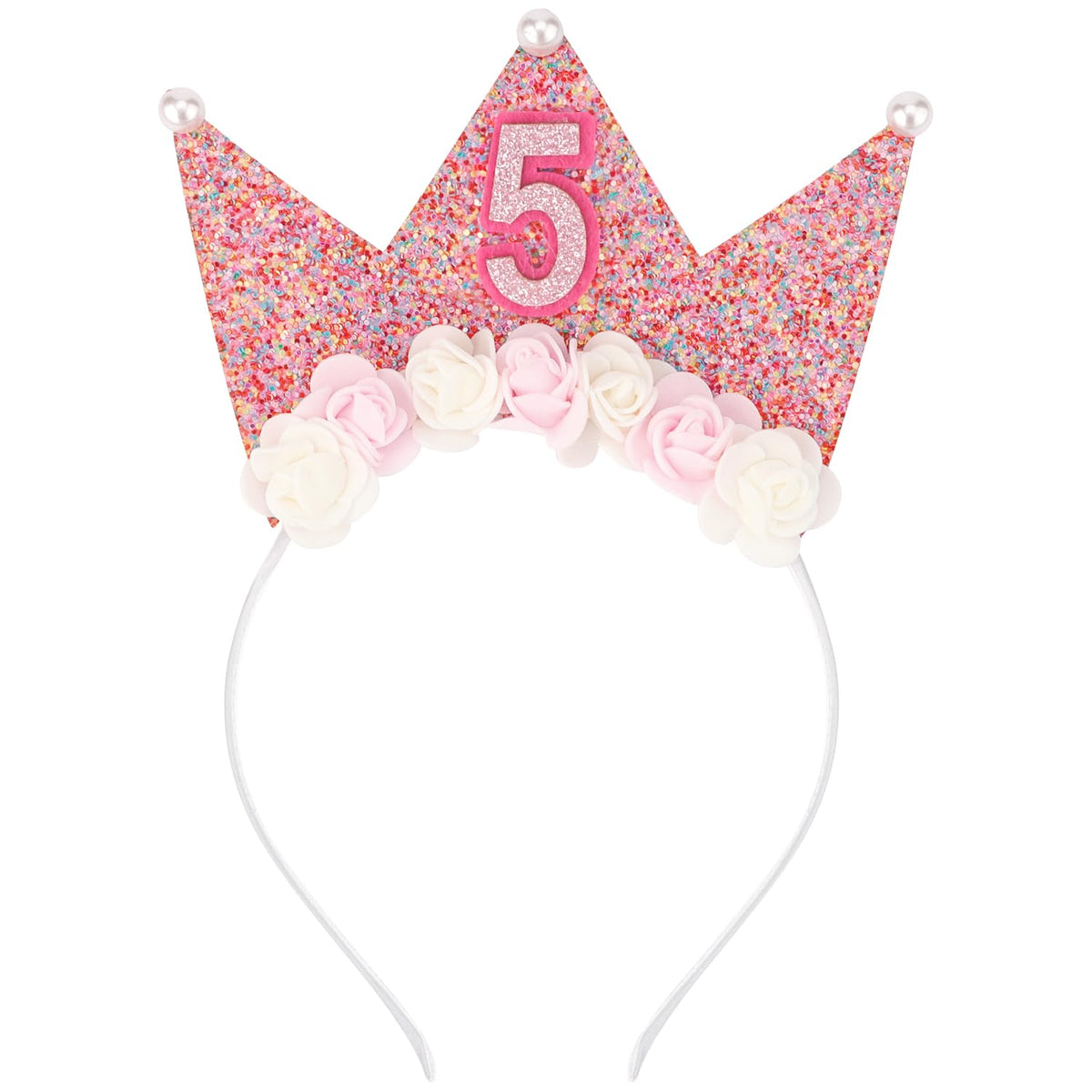 SuPoo front view headband crown showing full design and sparkle benefit