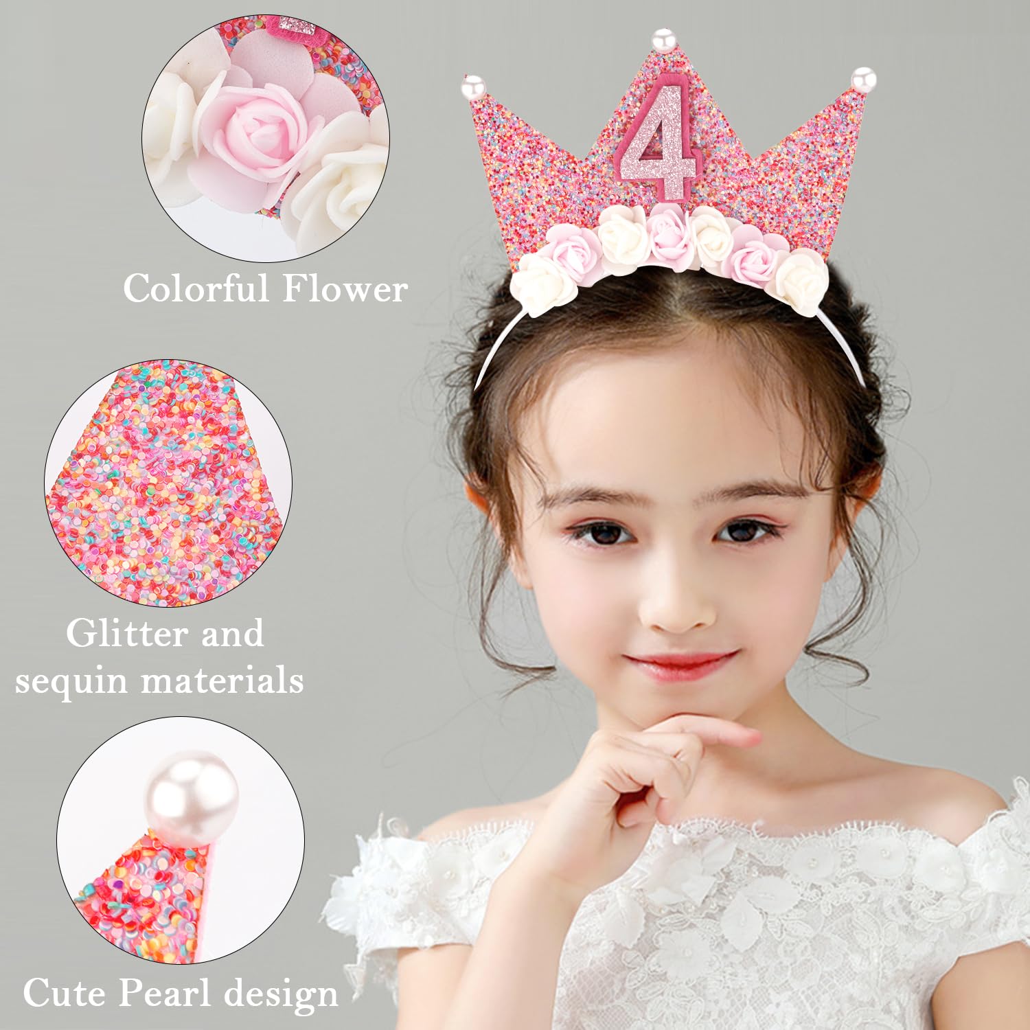 SuPoo lifestyle party photo of girl wearing tiara celebrating birthday