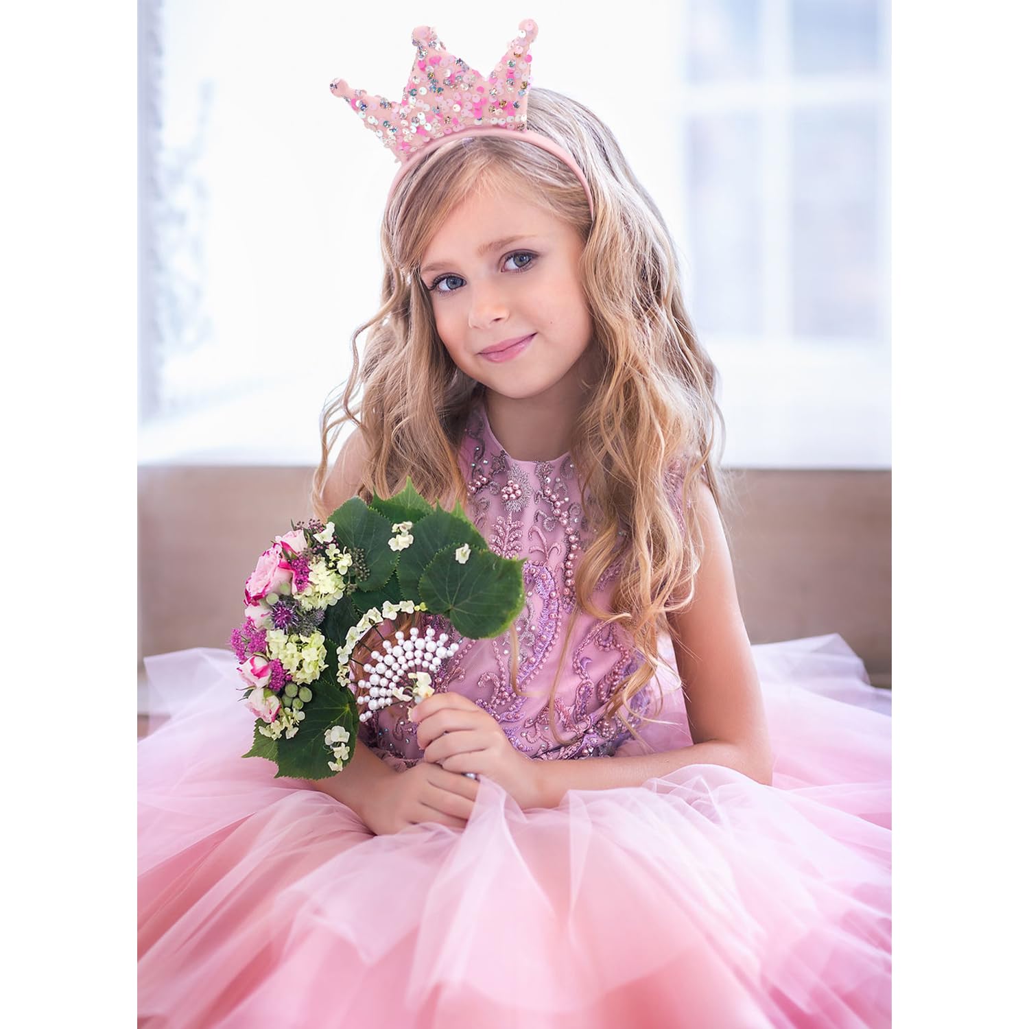 SuPoo headband worn by girl showing comfortable fit and party-ready look