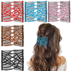 Suptizizkz front packaging showing five colored combs for quick styling