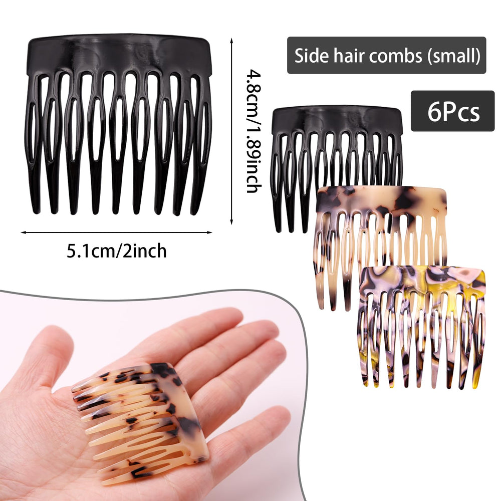 Suptizizkz comb beside fingers showing compact 2-inch scale benefit