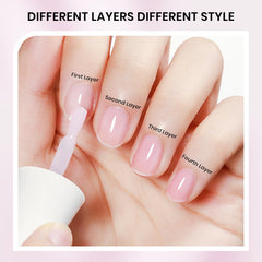 SUPWEE visible result after two coats on fingernails for stronger look