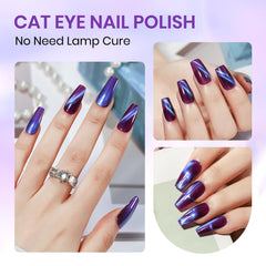SUPWEE polish being magnetized on a fingernail, demonstrates easy at-home use
