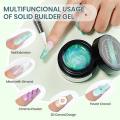 SUPWEE gel being applied into a dual form, demonstrating controlled shaping and volume