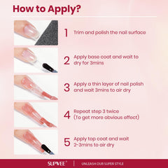 SUPWEE applied manicure in a party setting showing high-gloss impact benefit