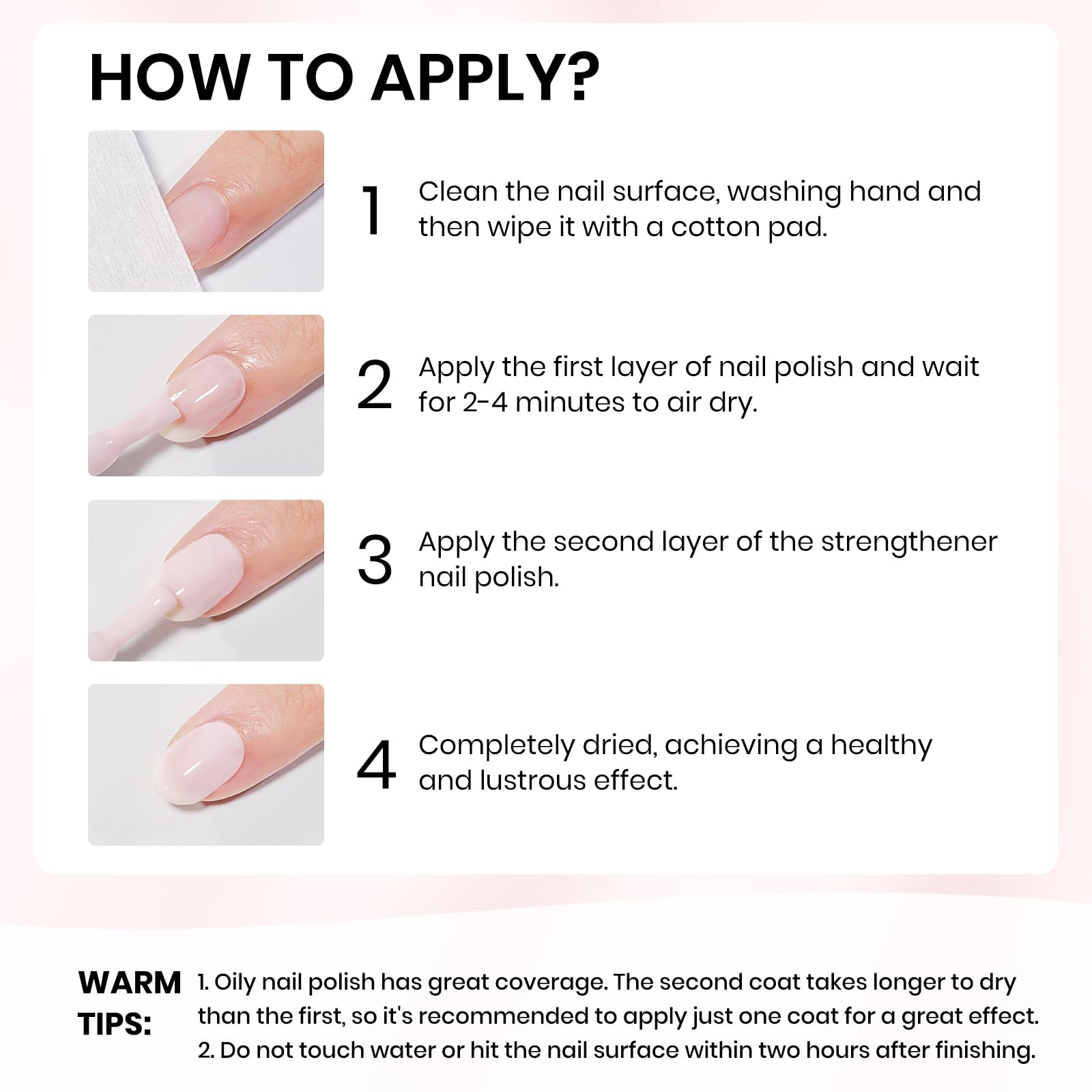 SUPWEE before and after image illustrating stronger, longer nails