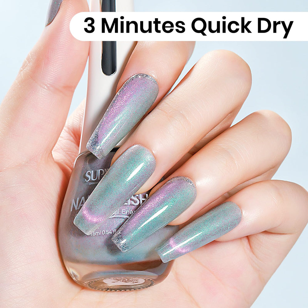 SUPWEE bottle held in hand showing 16ml large capacity for more manicures benefit
