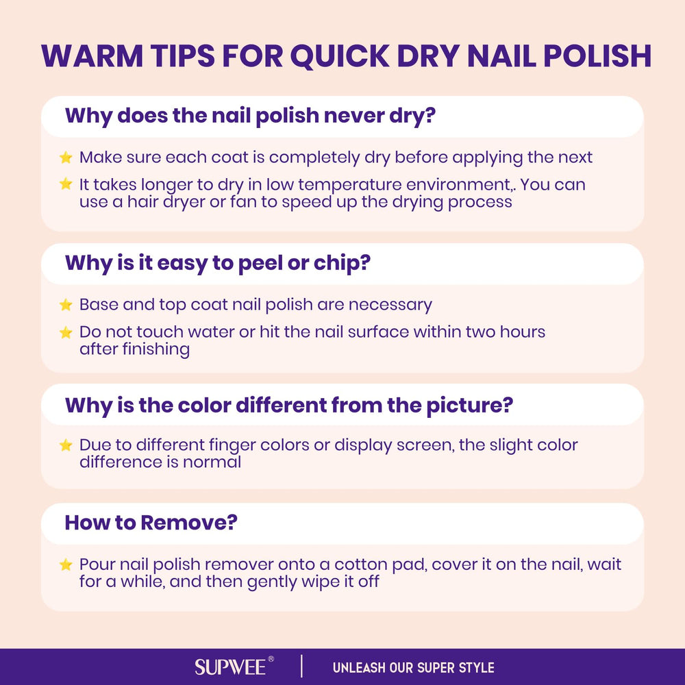 SUPWEE brush stroke of brown polish showing smooth coverage benefit