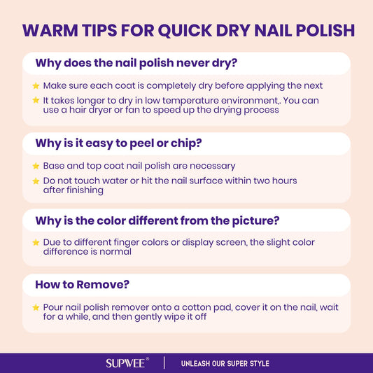 SUPWEE brush stroke of brown polish showing smooth coverage benefit