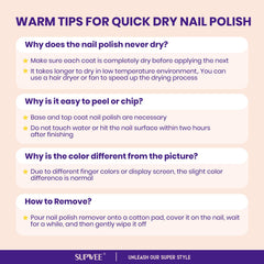 SUPWEE brush stroke of brown polish showing smooth coverage benefit