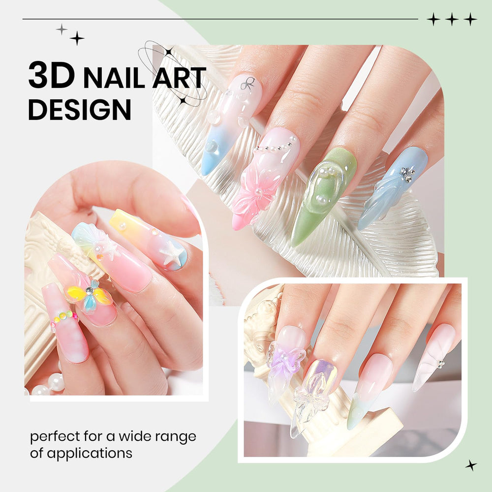 SUPWEE carved floral gel detail showing sharp raised decoration benefit