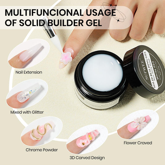 SUPWEE gel close-up showing creamy texture for precise sculpting