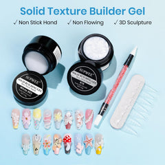 SUPWEE white gel texture close-up showing smooth non-stick application benefit