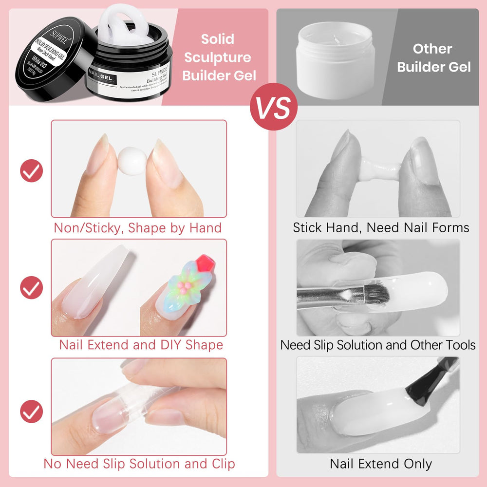 SUPWEE clear gel texture close-up for smooth sculpting and precise carving benefit