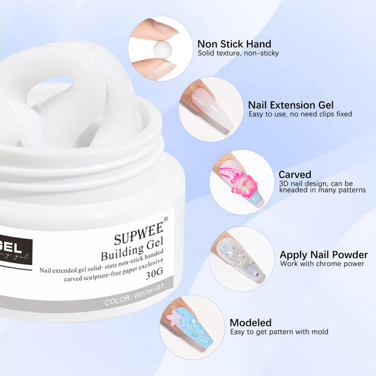 SUPWEE close-up of solid gel texture, shows controllable non-runny formula