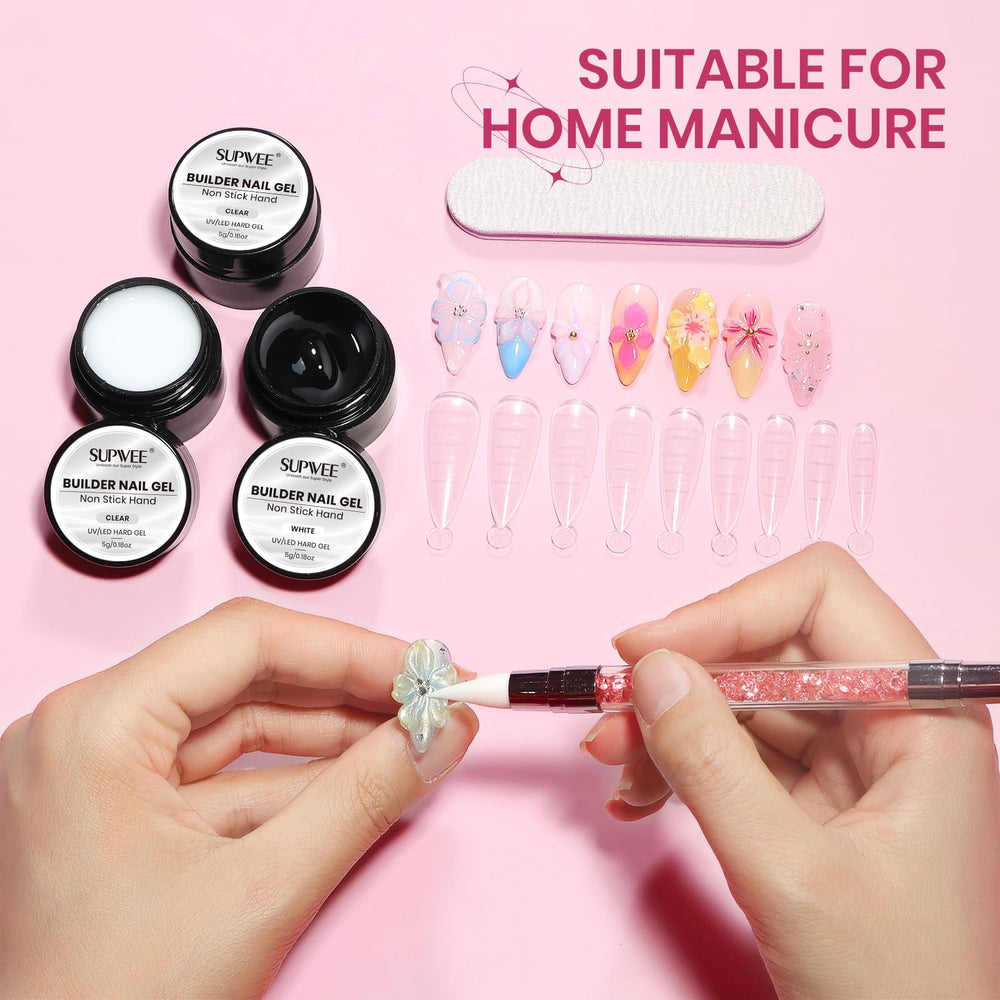 SUPWEE extension example applied to a nail showing natural seamless blend