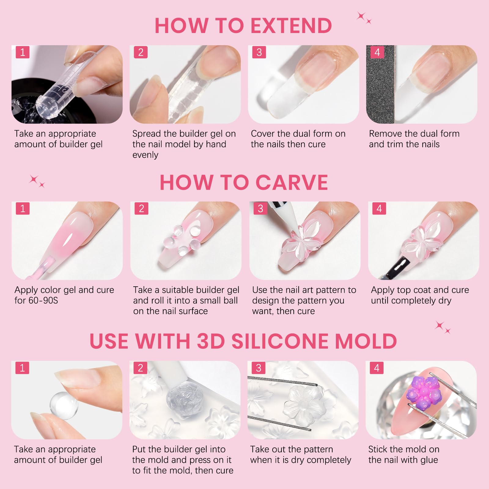 SUPWEE finished manicure lifestyle shot showing polished 3D nails for salon-quality look