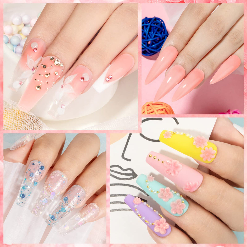 SUPWEE finished nail with flower detail showcasing decorative results