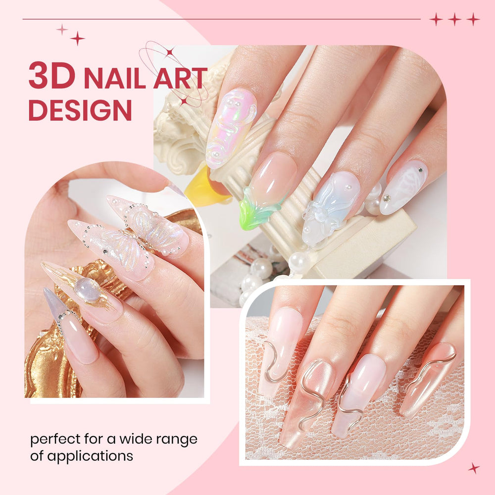 SUPWEE finished 3D nail extensions on hands demonstrating salon-quality results