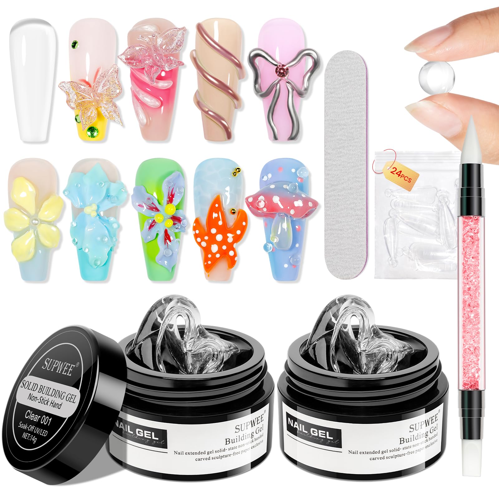 SUPWEE front kit packaging showing all included tools and benefits