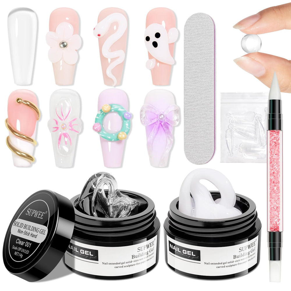 SUPWEE front packaging showing clear and white jars and tools for easy identification